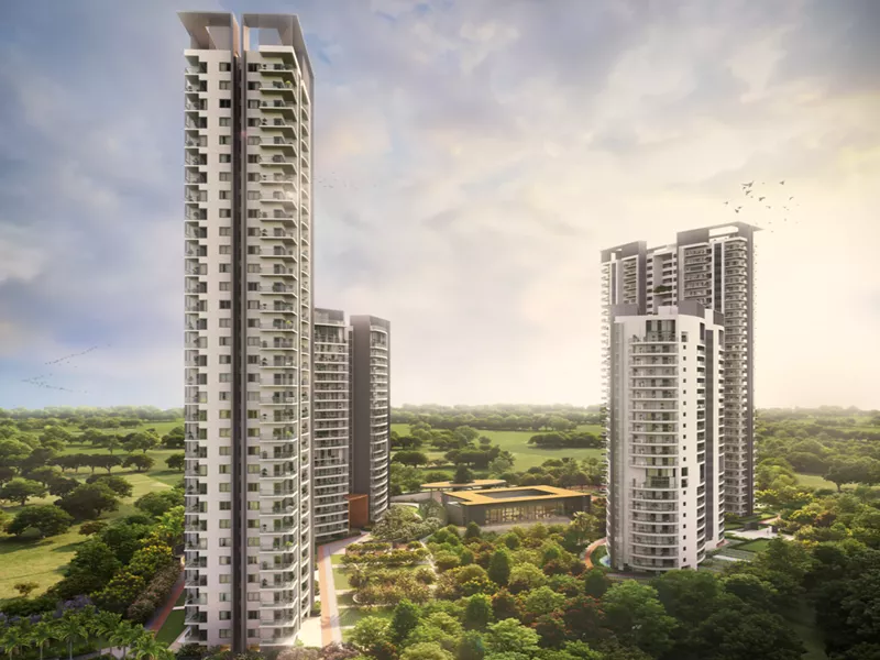 Adani Lushlands Project Tower Elevation Image